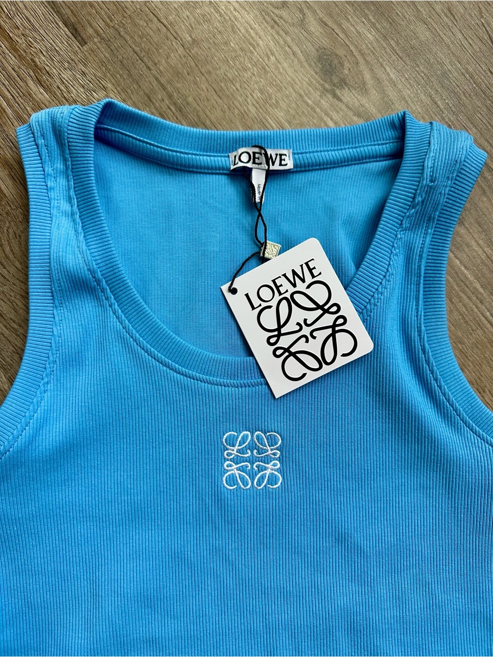 Loewe Blue Ribbed Tank Top - Picture 2 of 3